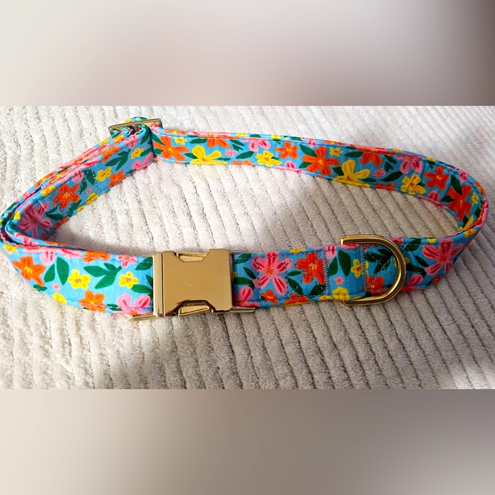 The Foggy Dog Bold Flower Dog Collar (L)